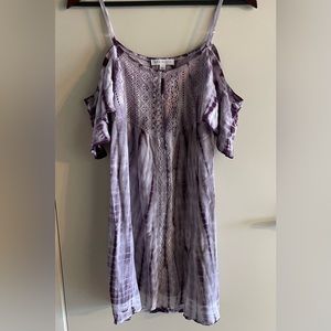 Socialite Women’s Purple Tie Dye Dress-Large